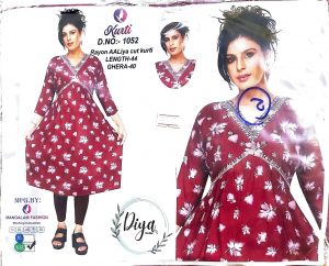 RAYON AALIYA CUT KURTHI